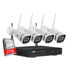 UL-tech Wireless CCTV WiFi Security Camera System | 3MP IP Cameras | 8CH NVR | 2TB