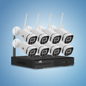 UL-tech 3MP Wireless CCTV Security Camera System | Home IP Cameras | WiFi 8CH NVR