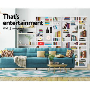 White Adjustable Book Storage Shelf