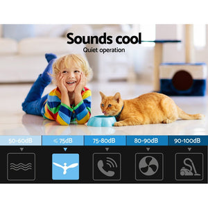 52'' Ceiling Fan with Remote & Timer | 3 Wooden Blades | 1300mm