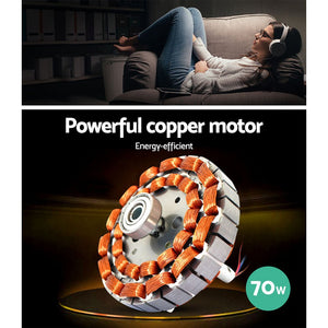 52'' Ceiling Fan w/Light & Remote | Black