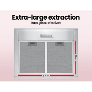 Comfee Rangehood 600mm 60cm Range Hood Stainless Steel Kitchen Canopy LED Light