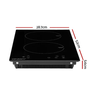 Devanti 30cm Induction Cooktop - Ceramic Electric Stove