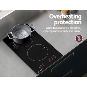 Devanti 30cm Induction Cooktop - Ceramic Electric Stove