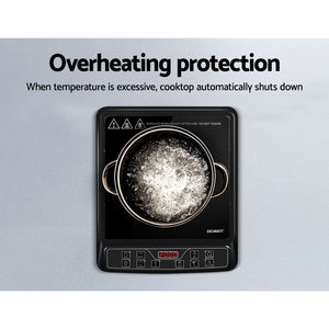 Electric Induction Cooktop | Portable Cook Top Ceramic Kitchen Hot Plate | Devanti