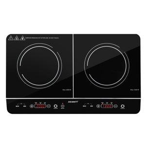 Devanti Electric Induction Cooktop | 60cm Portable Kitchen Ceramic Glass Cooker