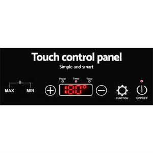 Devanti Electric Induction Cooktop | 60cm Portable Kitchen Ceramic Glass Cooker