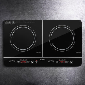 Devanti Electric Induction Cooktop | 60cm Portable Kitchen Ceramic Glass Cooker