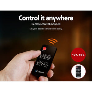 Black Wall Mounted Panel Heater