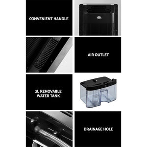 Devanti 2L Portable Dehumidifier Air Purify Dryer Home Office Moisture Absorber