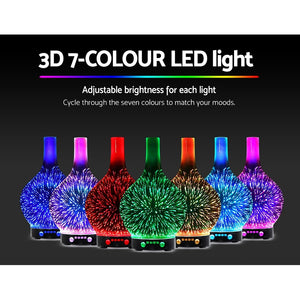 3D LED Firework Aroma Diffuser | 100ml Oil Humidifier