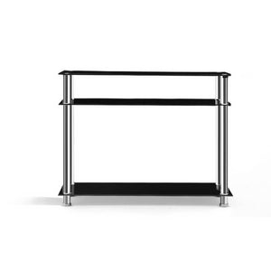 Black & Silver Entry Hall Console Table