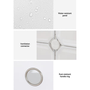 Artiss Shoe Cabinet DIY Shoe Box | White Storage Cube Portable Organiser Stand