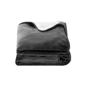 Giselle Electric Heated Rug | Washable | Snuggle | Flannel | Grey