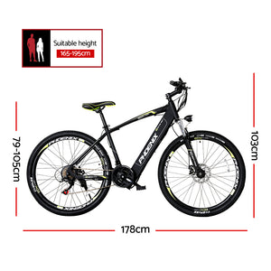 Phoenix 27.5" Electric Mountain Bike | Motorized Bicycle | City eBike Battery