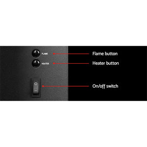 Wall Mounted Electric Fireplace With Realistic Flame