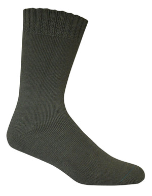Extra Thick Army Green Bamboo Socks - 3 Pack