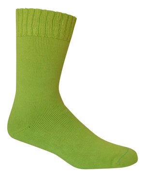 Extra Thick Lime Bamboo Socks - 3 Pack