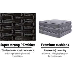 Family Outdoor Dining Set - Chairs + Table