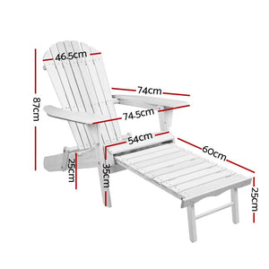 Set of 2 Outdoor Beach Sun Lounge Chairs