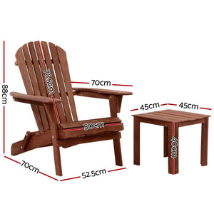 3PCS Garden Chair Set