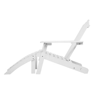 White Beach Sun Lounge Chairs - 2PCS Set