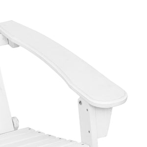 White Beach Sun Lounge Chairs - 2PCS Set