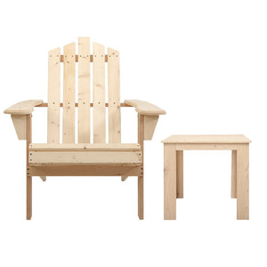 Wooden Outdoor Sun Lounge Beach Chair Set