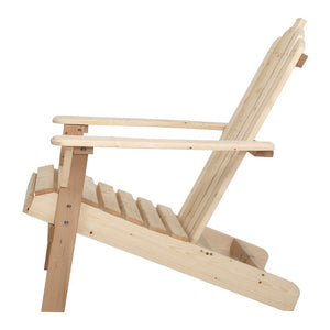 Wooden Outdoor Sun Lounge Beach Chair Set