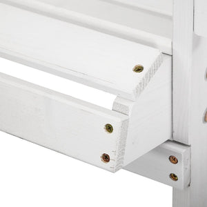 Outdoor White Beach Sun Lounge Chair With Included Table