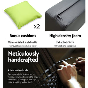 Large 7PCS Sofa Set For Outdoors / Patio