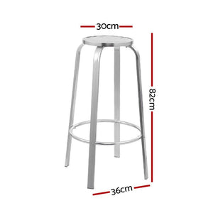 Aluminum Patio Bar Stools - 2 Pack