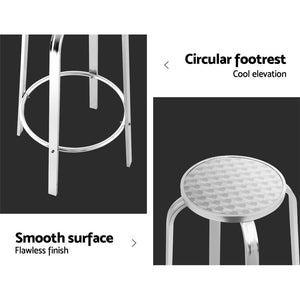 Aluminum Patio Bar Stools - 2 Pack