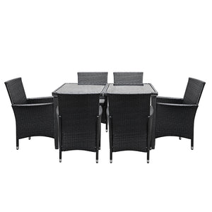 Outdoor 7pcs Dining Set