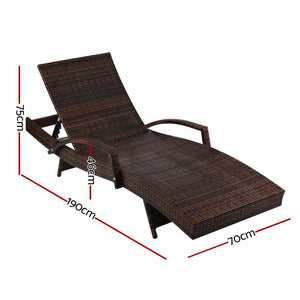 Resort Sun Lounges / Day Beds - 2 Set