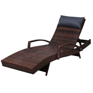 Outdoor Sun Baking Lounge With Cushions Included