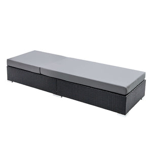 Sun Lounge Chairs For Pool Area - Black / Grey