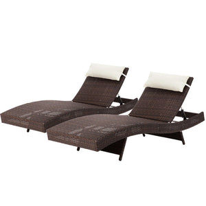 Brown Sun Lounges - 2PCS Kit