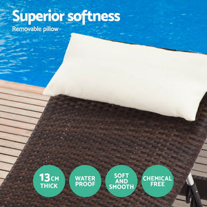 Brown Sun Lounges - 2PCS Kit