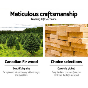 Outdoor Wooden Bench With Storage - 2 Seater