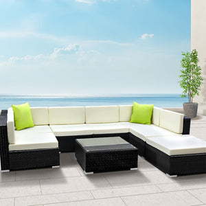 Large 8PCS Outdoor Sofa Set For Patio