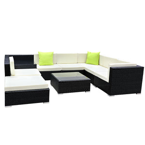 Big 9 Piece Family Outdoor Lounge Set