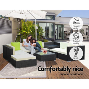 Big 9 Piece Family Outdoor Lounge Set