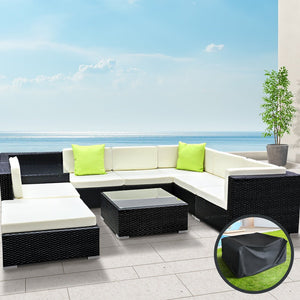 Big 9 Piece Family Outdoor Lounge Set