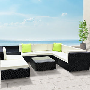 Large 9PCS Outdoor Sofa Set For Pool Area