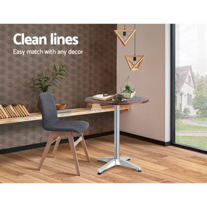 Outdoor Wooden Top Bar Table