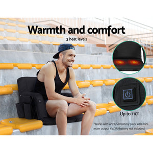 Artiss Heated Floor Recliner Sofa Bed | Versatile Folding Chair with Armrest