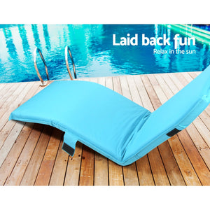 Adjustable Blue Beach Pool Lounger