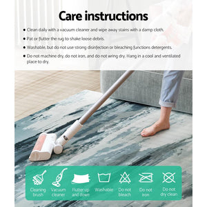 Artiss Poca Floor Rug Area Rug - 200 x 290 cm | Modern Short Pile, Washable