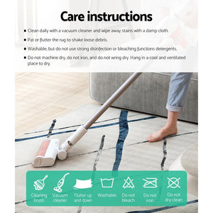 Artiss Jaca Floor Rug Area Carpet - 200 x 290 cm | Modern Short Pile, Washable